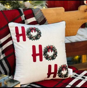 Capa Almofada HoHoHo com cordone