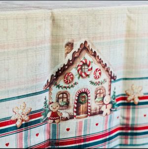 Toalha de mesa Natalina Biscoito