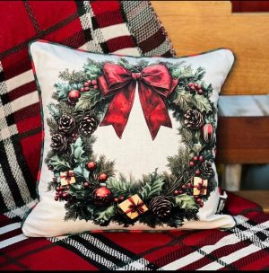 capa natalina guirlanda com cordone