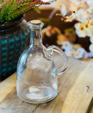 Garrafa de azeite com tampa de rolha